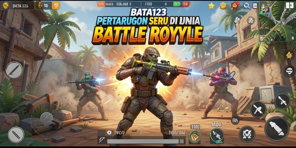 Gameplay seru BATA123 dalam pertempuran Battle Royale.