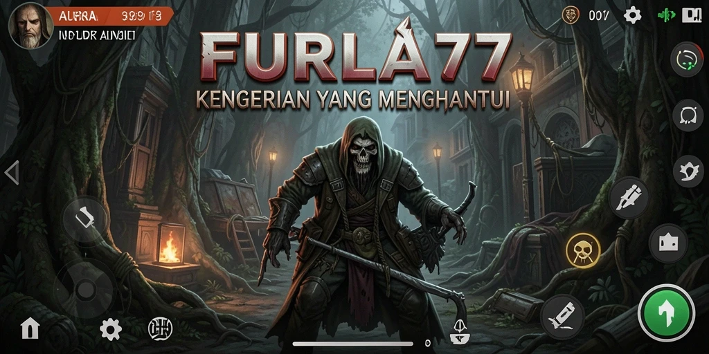 Screenshot utama FURLA77 menampilkan suasana gameplay yang menyeramkan dan mencekam.