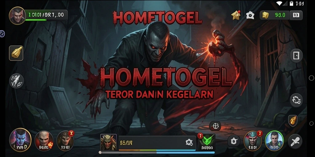 Screenshot HOMETOGEL menunjukkan momen mencekam di tengah kegelapan.