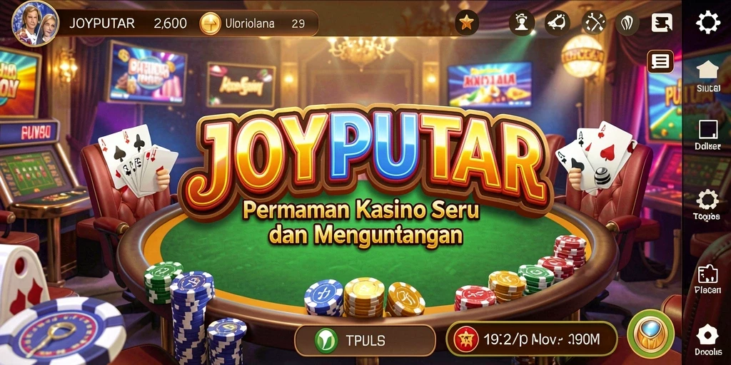 Tampilan gameplay seru di JOYPUTAR, aplikasi Kasino terbaik.