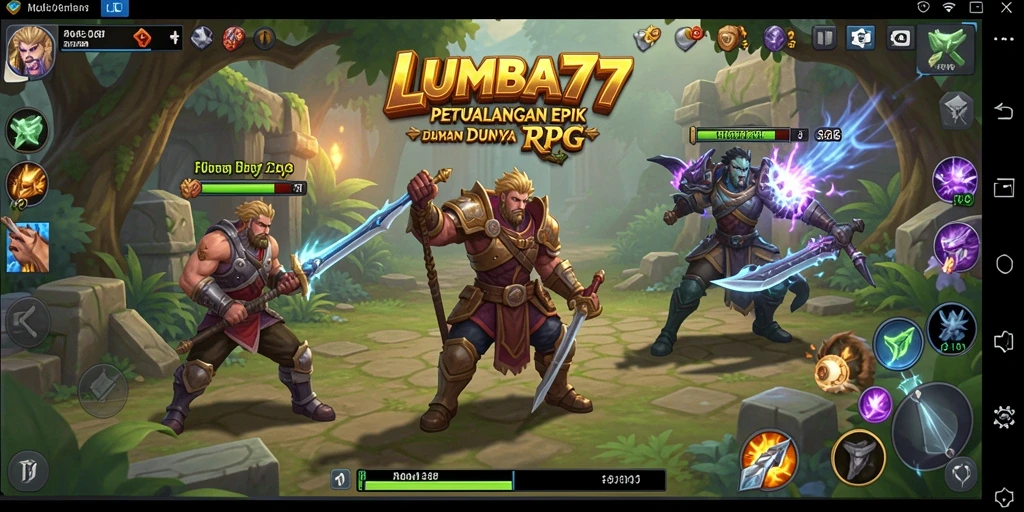 Tampilan spektakuler dari gameplay RPG yang mendebarkan.