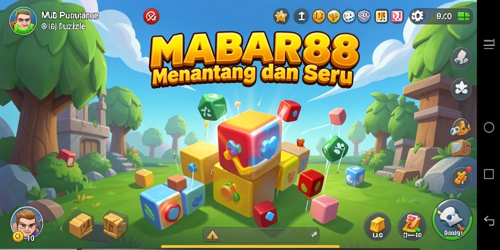 Tampilan menarik dalam gameplay Puzzle MABAR88.