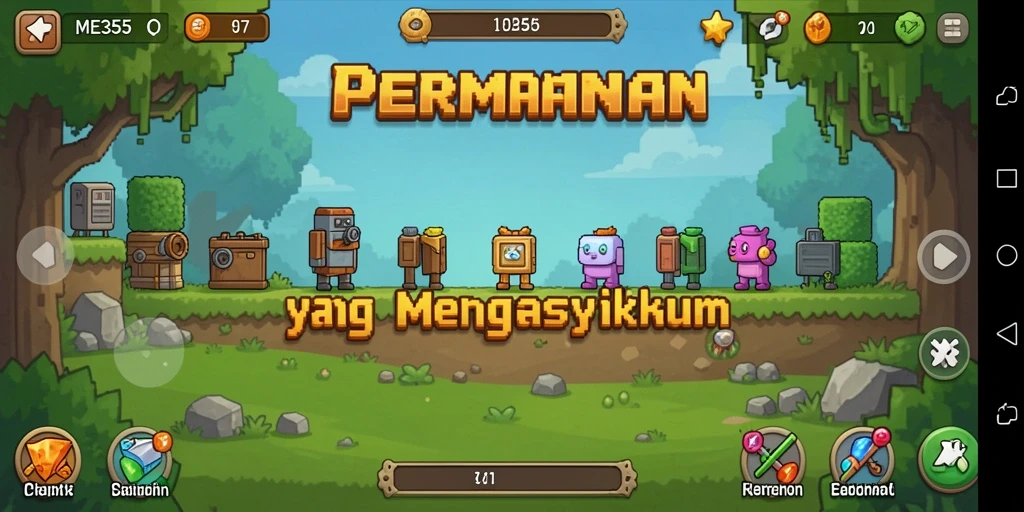 Tampilan gameplay ME355 yang menarik dalam genre Idle.