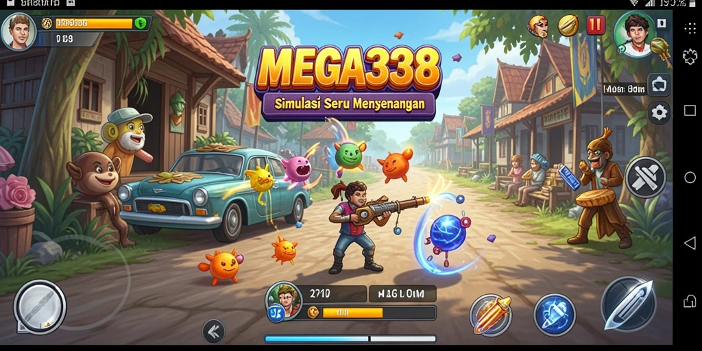 Tampilan gameplay MEGA338 dengan grafis memukau dan interaksi nyata.