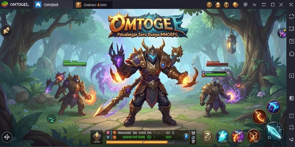 Screenshot gameplay OMTOGEL menampilkan petualangan epik di dunia fantasi.