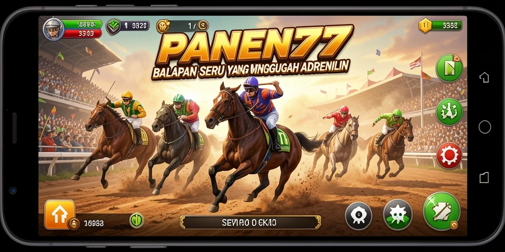 Tampilan gameplay Racing yang seru dan mendebarkan.
