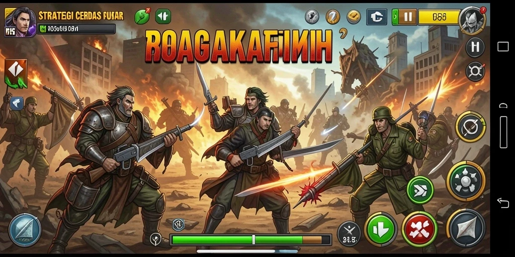 Gameplay menegangkan di RP55 dengan strategi yang intens.
