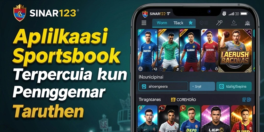 Tampilan utama SINAR123 dengan fitur taruhan olahraga yang menarik.