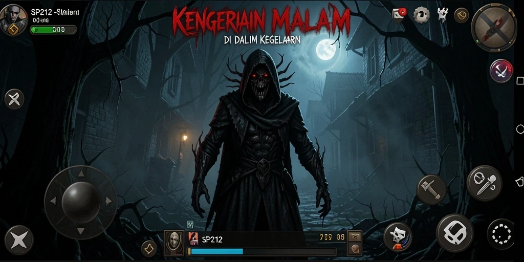 Gameplay SP212 yang menakutkan dengan atmosfer penuh ketegangan.