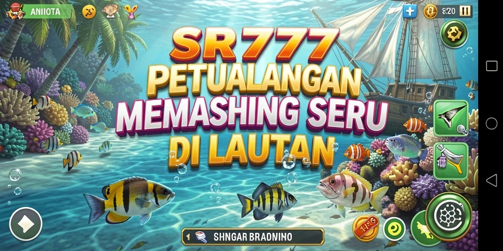 Tampilan gameplay SR777 yang menampilkan keseruan memancing.