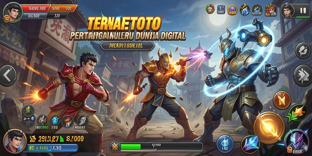 Tampilan menarik dari gameplay Fighting TERNATETOTO yang mendebarkan.