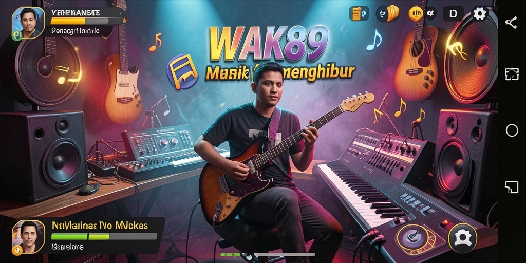 Screenshot WAK89 menampilkan gameplay musik yang seru dan interaktif.
