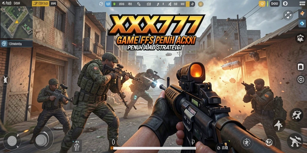 Screenshot gameplay XXX777 menampilkan aksi pertarungan yang intens.