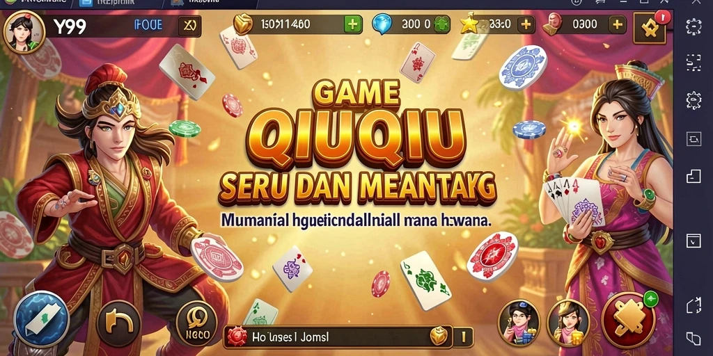 Tampilan gameplay Y89 dengan keseruan permainan QiuQiu.