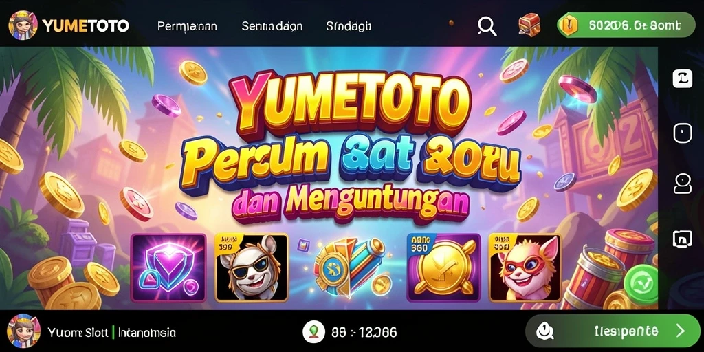 Tampilan gameplay menarik dari YUMETOTO dengan slot yang bervariasi.